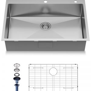 33×22 Inch Topmount Sink
