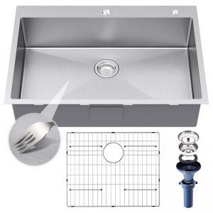33×22 Inch 3D Embossed Surface Finish Sink